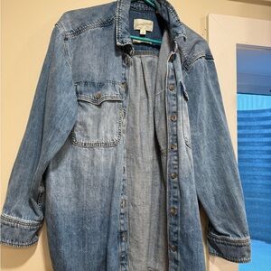 Denim Button-Up Shirt